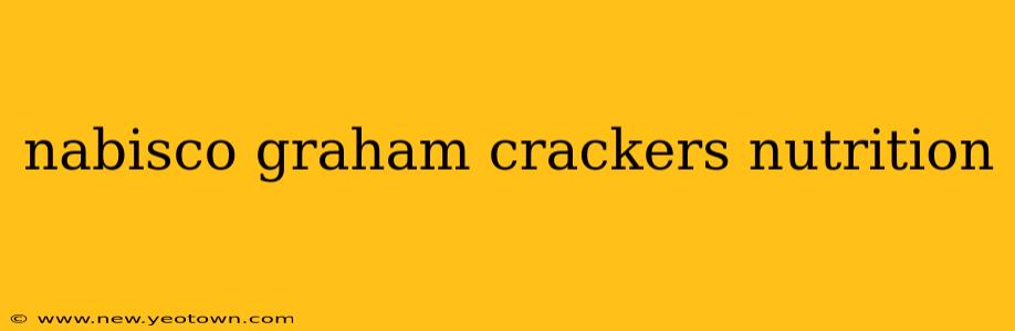 nabisco graham crackers nutrition