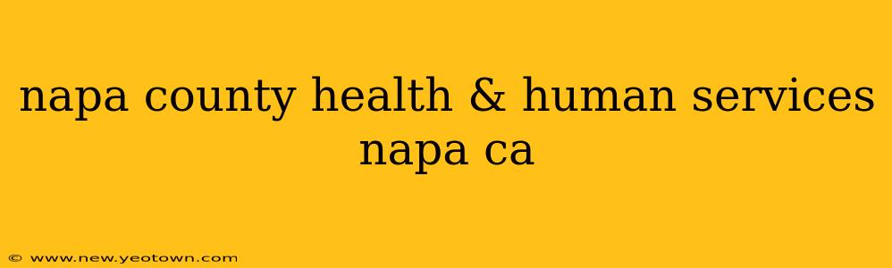 napa county health & human services napa ca