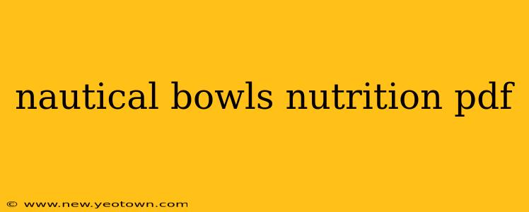 nautical bowls nutrition pdf
