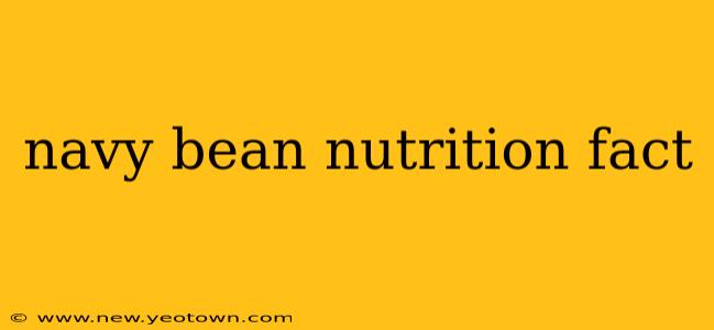 navy bean nutrition fact