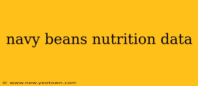 navy beans nutrition data