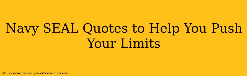 Navy SEAL Quotes to Help You Push Your Limits