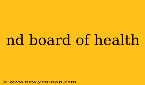 nd board of health