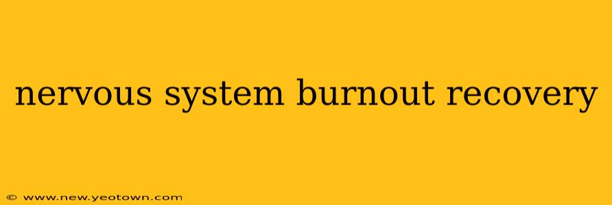 nervous system burnout recovery