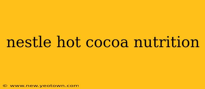 nestle hot cocoa nutrition