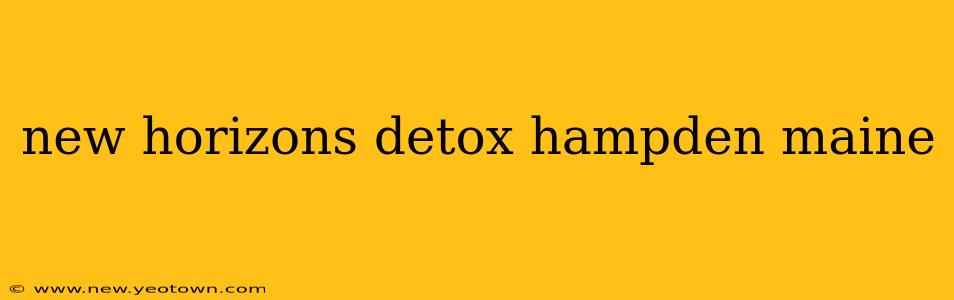 new horizons detox hampden maine