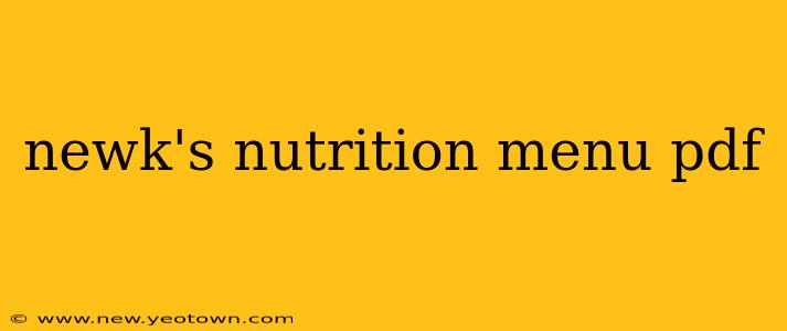 newk's nutrition menu pdf