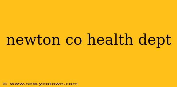 newton co health dept