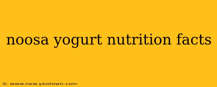 noosa yogurt nutrition facts
