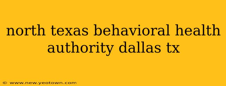 north texas behavioral health authority dallas tx