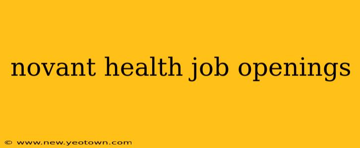 novant health job openings