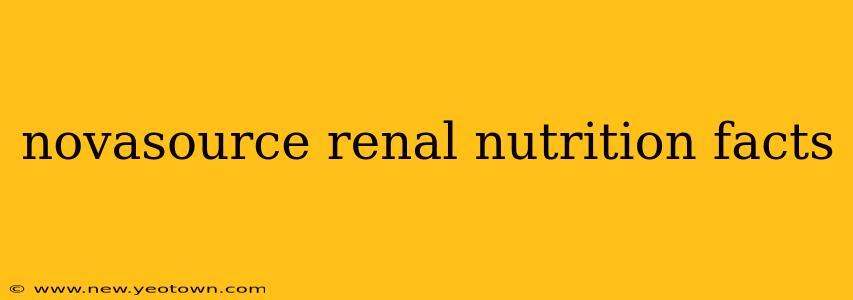 novasource renal nutrition facts