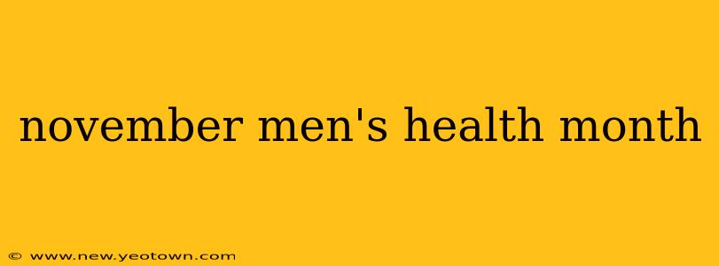 november men's health month