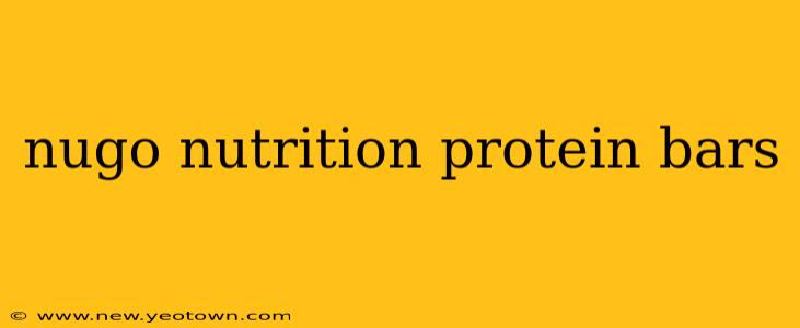 nugo nutrition protein bars