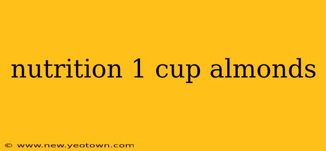 nutrition 1 cup almonds
