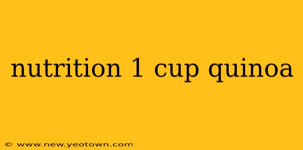 nutrition 1 cup quinoa