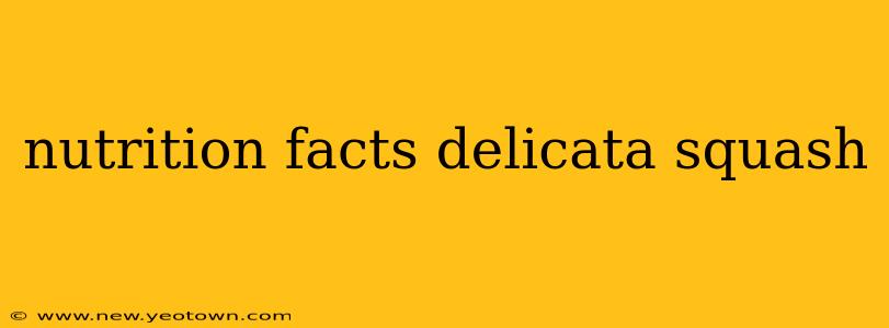 nutrition facts delicata squash