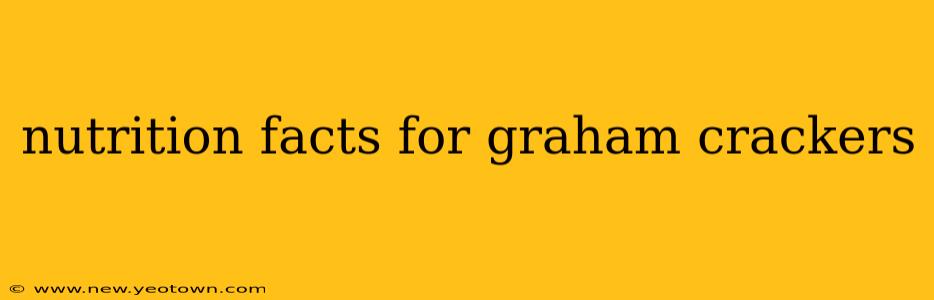 nutrition facts for graham crackers
