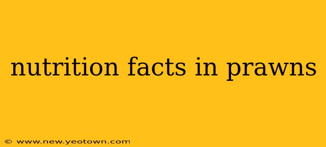 nutrition facts in prawns