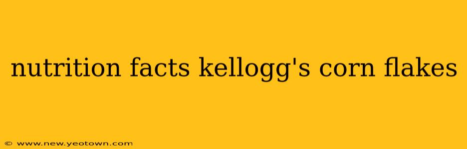 nutrition facts kellogg's corn flakes