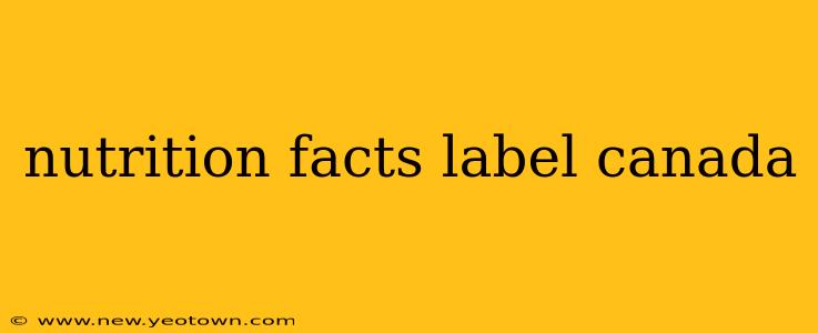 nutrition facts label canada