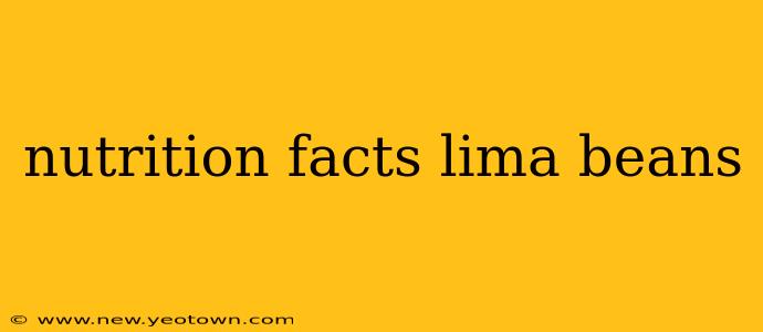 nutrition facts lima beans