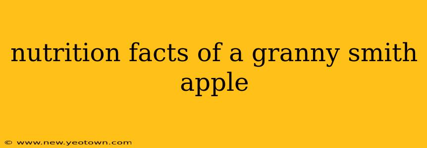 nutrition facts of a granny smith apple