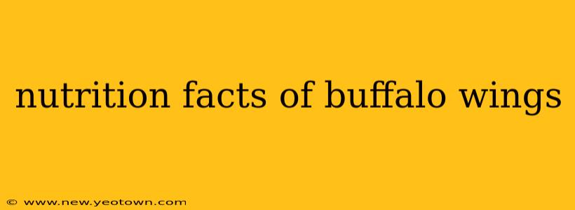 nutrition facts of buffalo wings