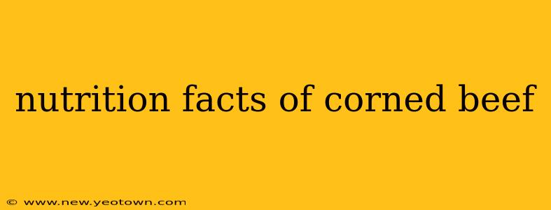 nutrition facts of corned beef