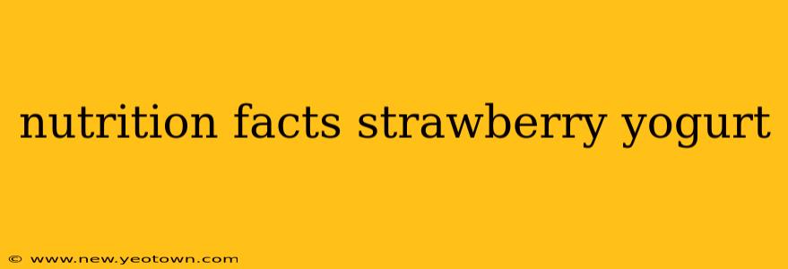 nutrition facts strawberry yogurt