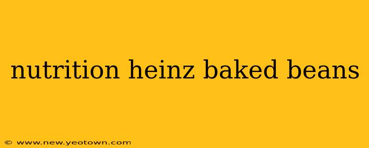 nutrition heinz baked beans