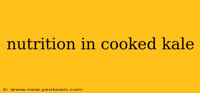 nutrition in cooked kale