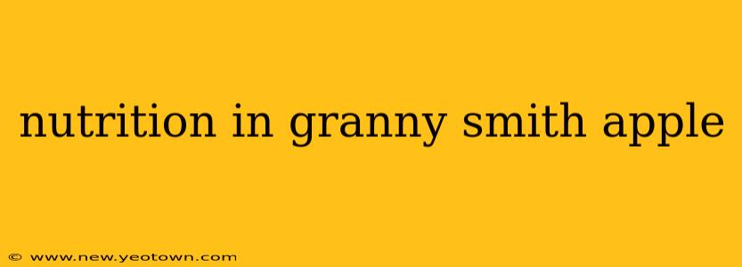 nutrition in granny smith apple