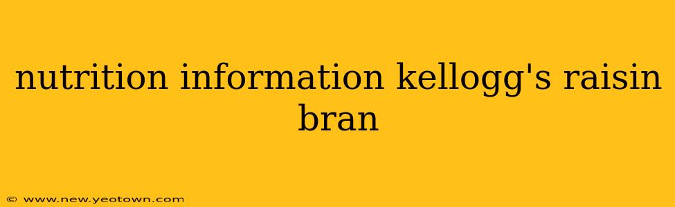 nutrition information kellogg's raisin bran