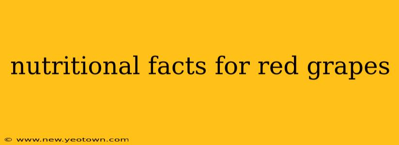 nutritional facts for red grapes