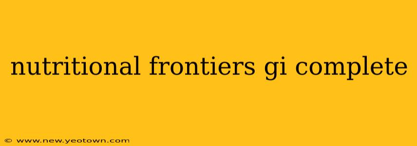nutritional frontiers gi complete