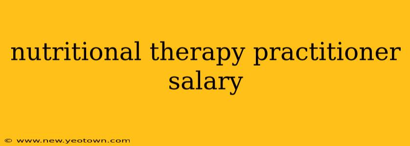 nutritional therapy practitioner salary