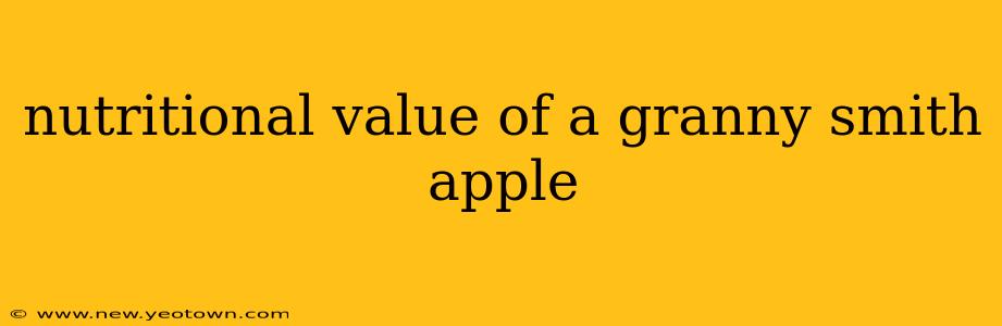 nutritional value of a granny smith apple