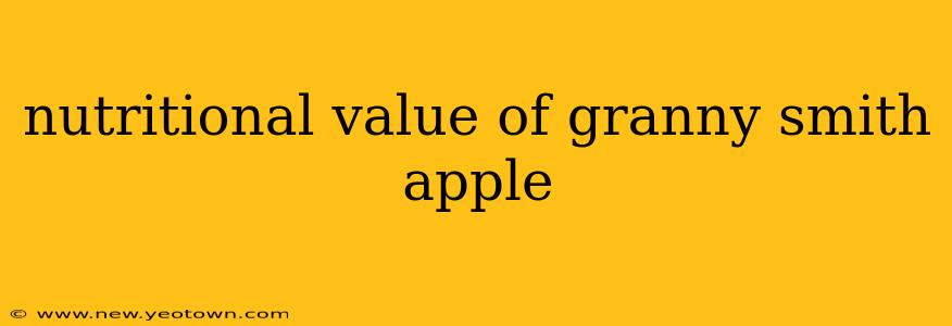 nutritional value of granny smith apple