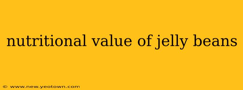 nutritional value of jelly beans