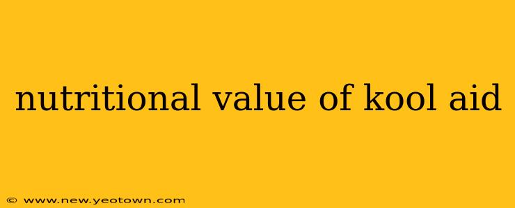 nutritional value of kool aid