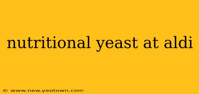nutritional yeast at aldi