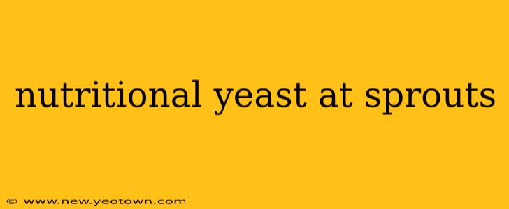 nutritional yeast at sprouts