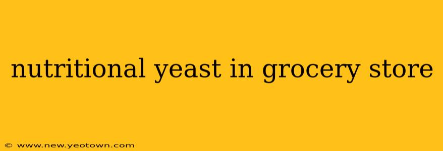 nutritional yeast in grocery store