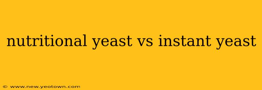 nutritional yeast vs instant yeast