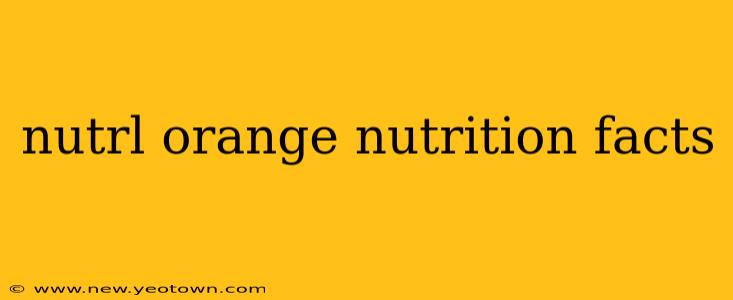 nutrl orange nutrition facts
