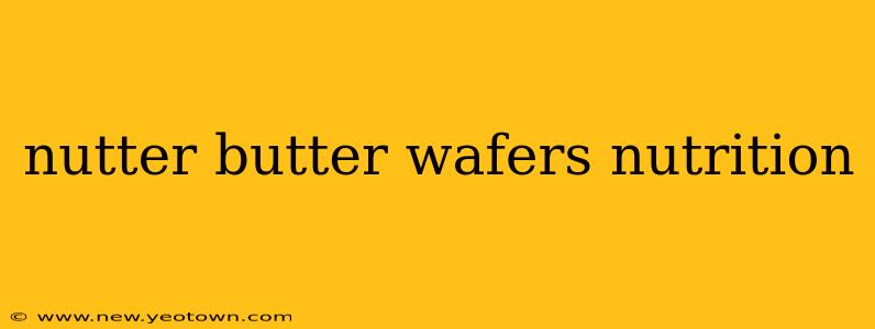 nutter butter wafers nutrition