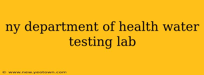 ny department of health water testing lab