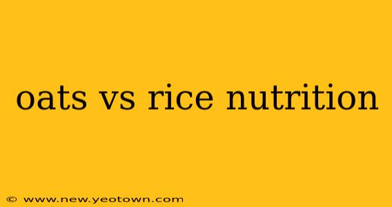 oats vs rice nutrition