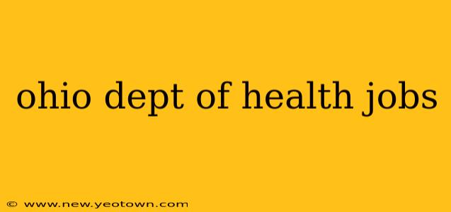ohio dept of health jobs